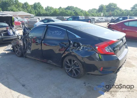 2020 Honda Civic Sport из США, поврежденный, VIN 19XFC2F82LE027772